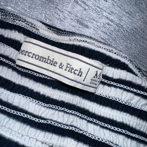 Nautical A&F striped crop top